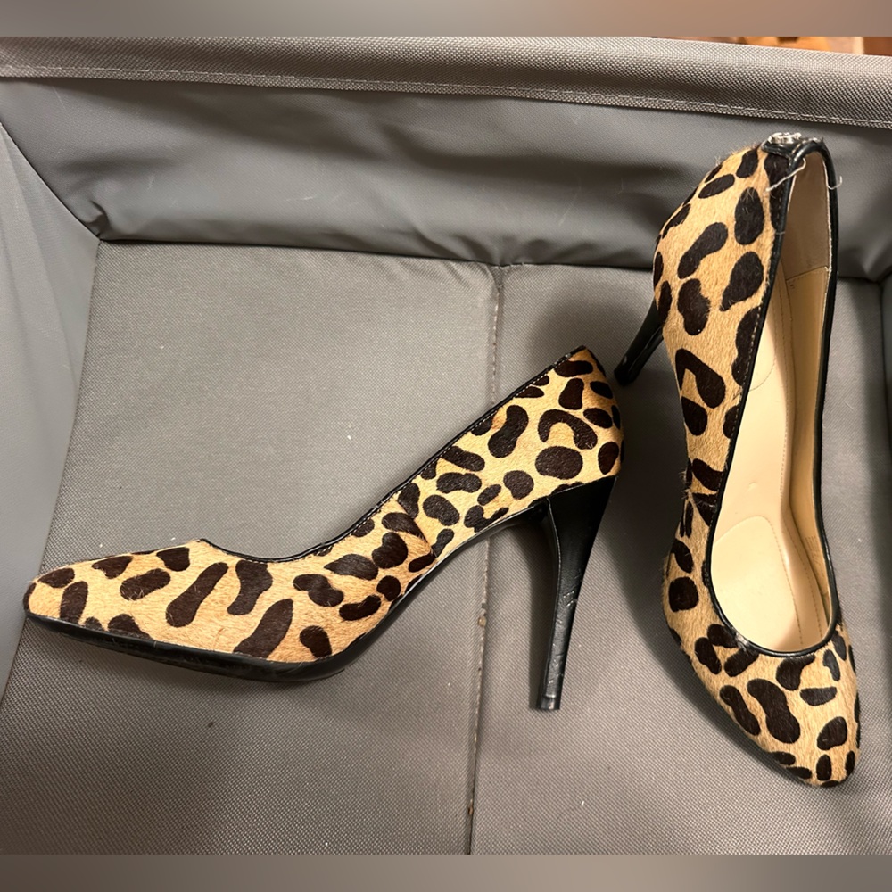 Calvin Klein Animal Print Heels